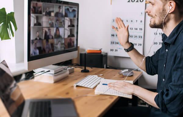 Arbeitssituation per Remote-Arbeit